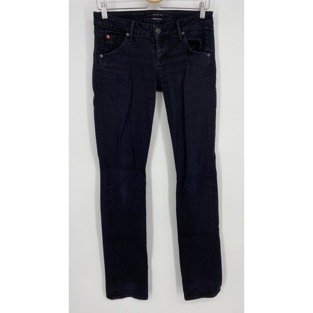 Hudson Black Jeans Low Rise Skinny Leg